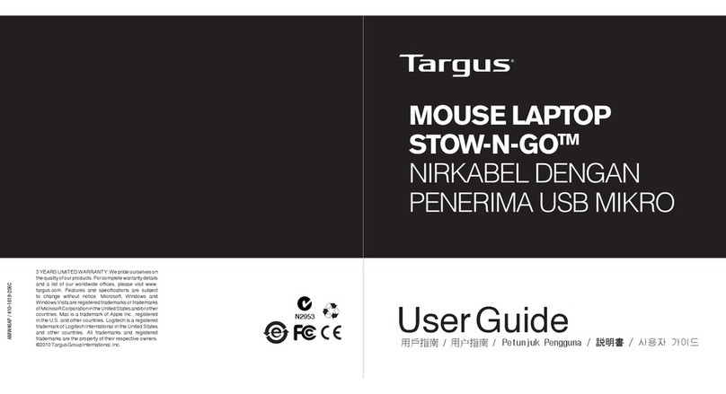 Targus Stow-N-Go Notebook Mouse User manual