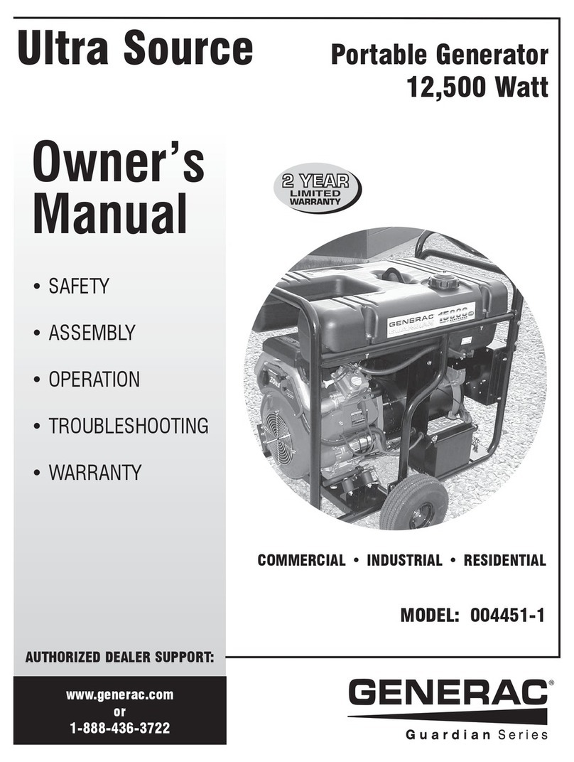 Generac Power Systems Guardian Ultra Source 004451-1 User manual