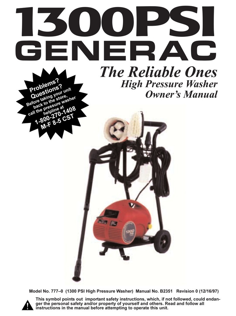 Generac Power Systems 1300PSI User manual