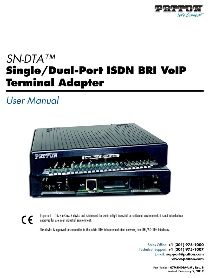 Patton SN-DTA user manual