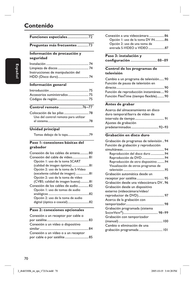 Philips ShowView DVDR3330H User guide