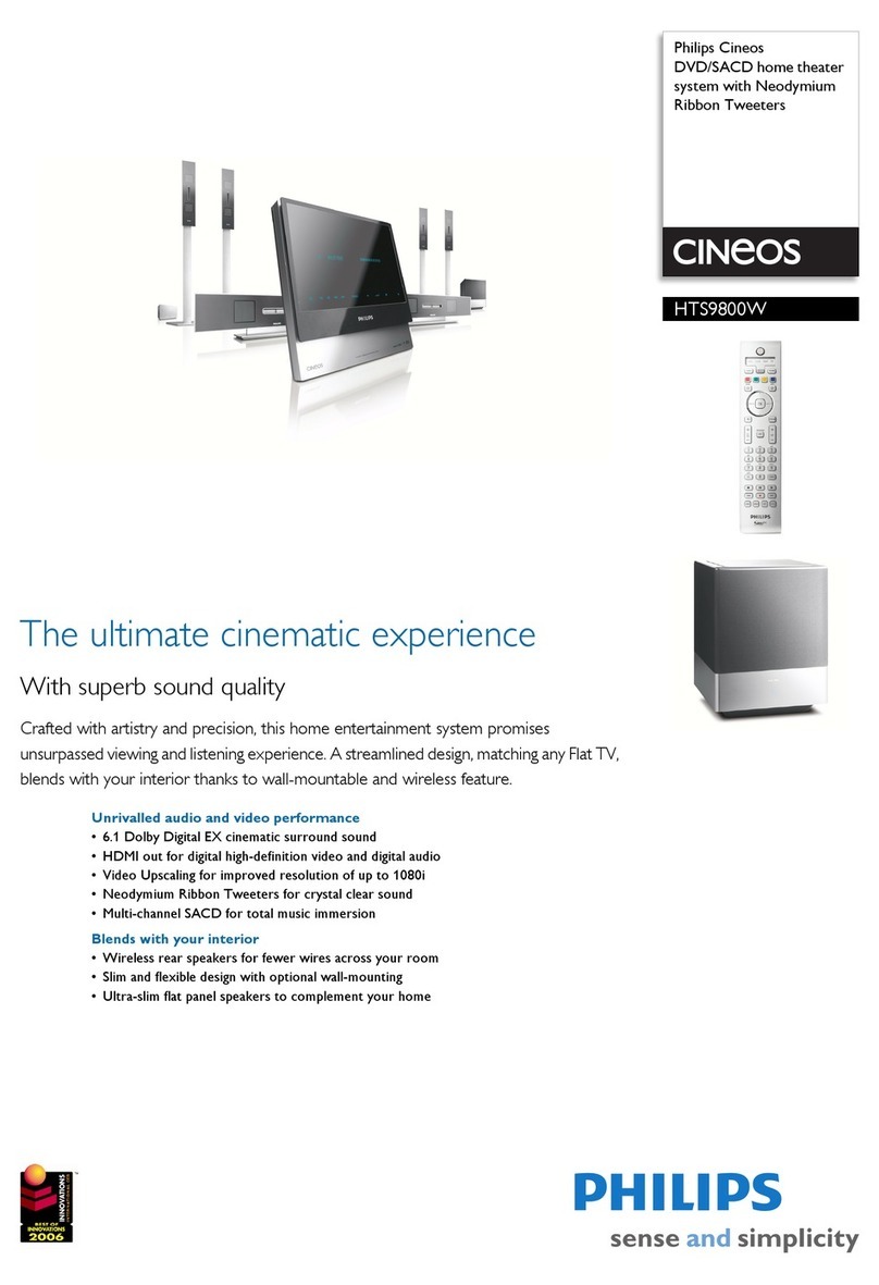 Philips HTS9800W Specifications