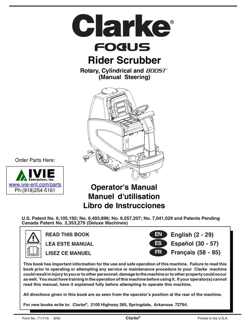 Clarke Focus Operator's manual