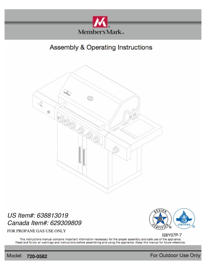 Members Mark 720-0582 Assembly & operating instructions