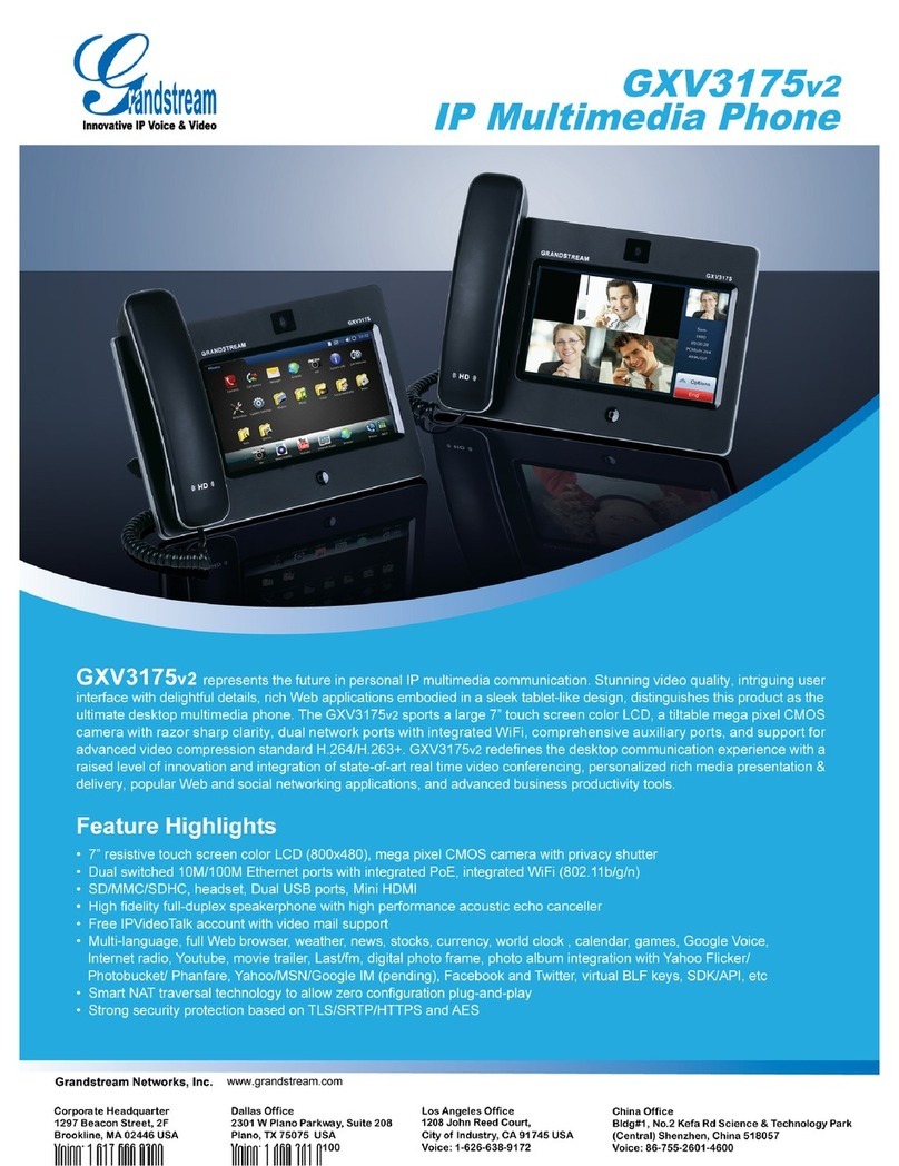 Grandstream Networks GXV3175v2 User manual