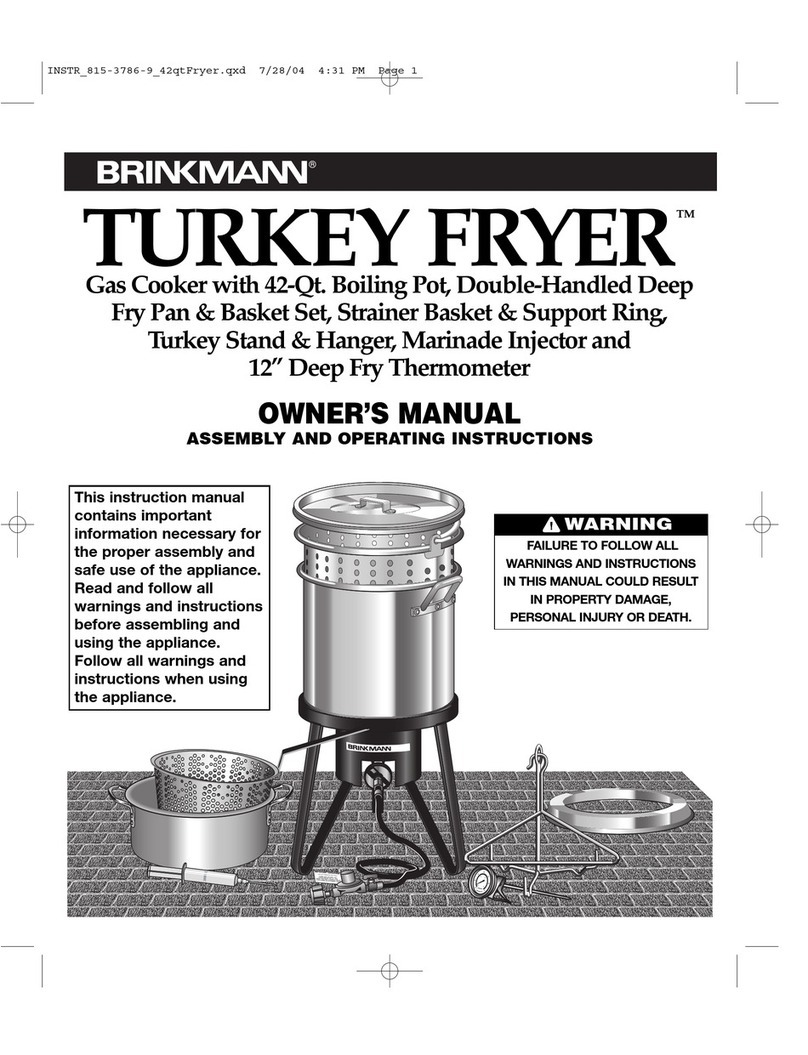 Brinkmann Turkey Fryer User manual