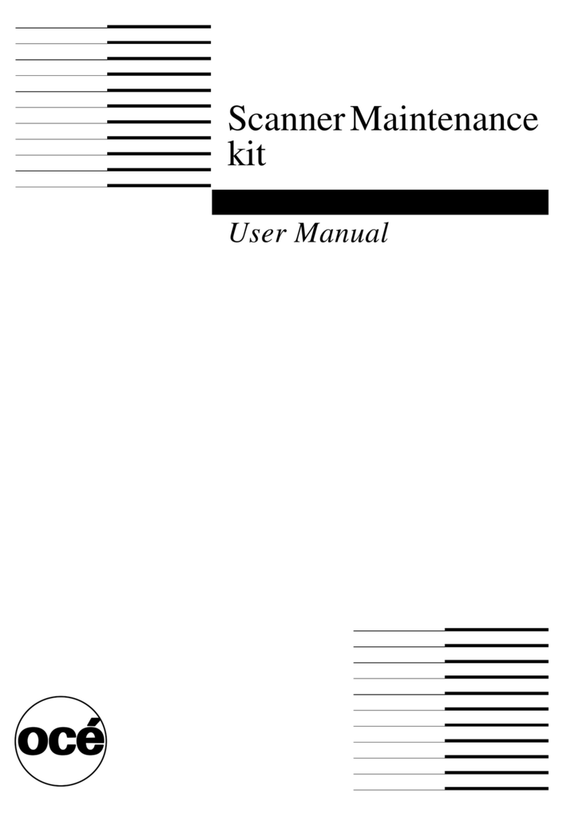 Oce Scanner Maintenance kit user manual