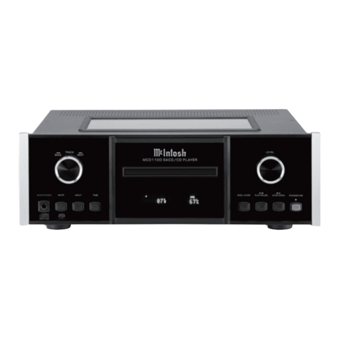 McIntosh MCD1100 User manual