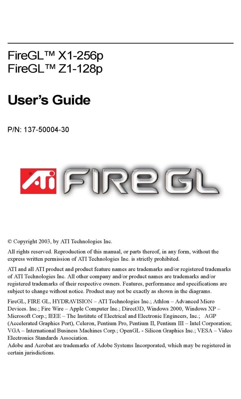 ATI Technologies FireGL X1-256p User manual