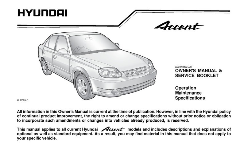 Hyundai ACCENT User manual