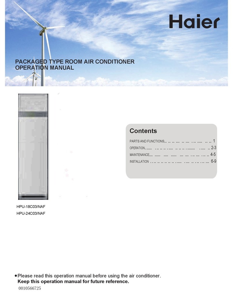 Haier HPU-18C03/NAF User manual