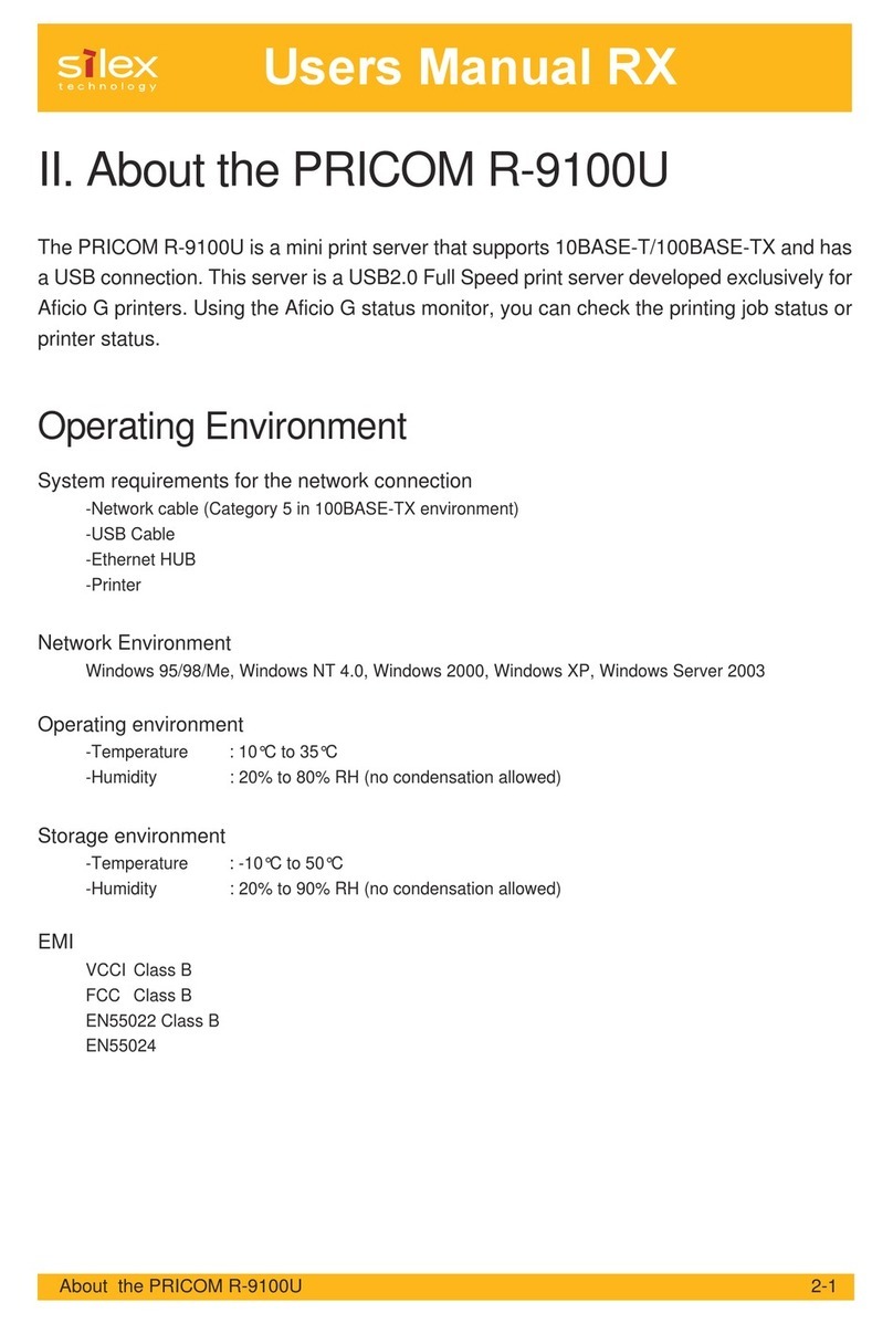 Silex technology PRICOM R-9100U User manual