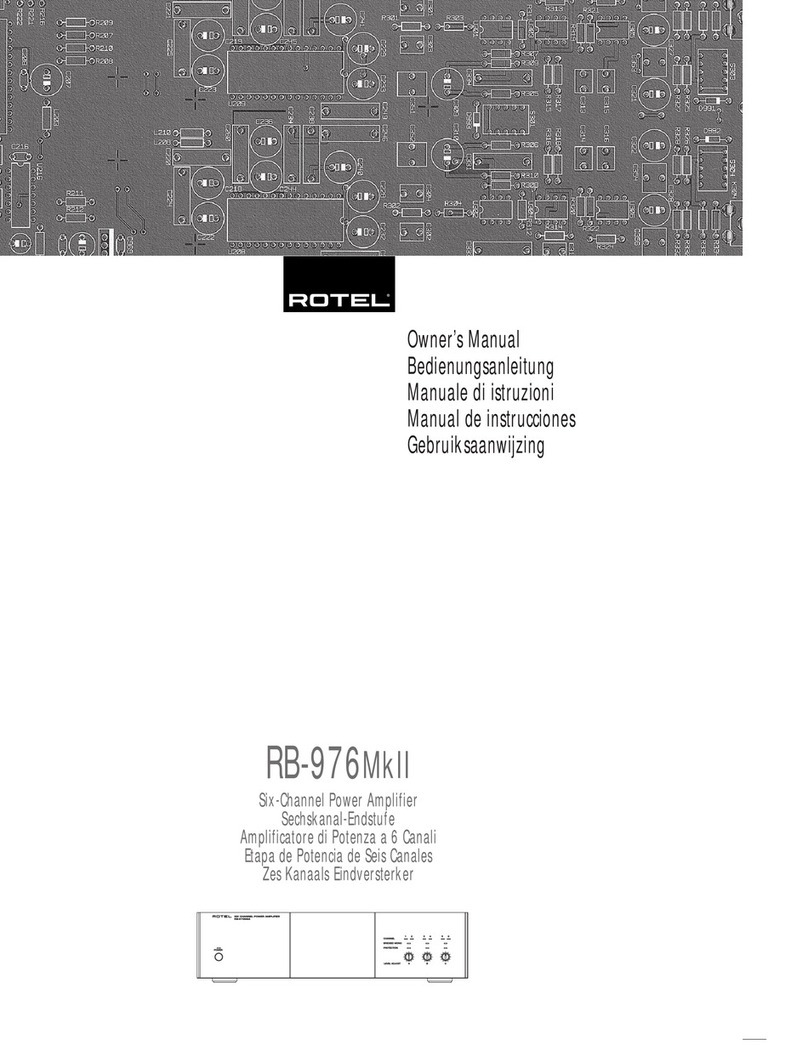 Rotel RB-976MkII User manual