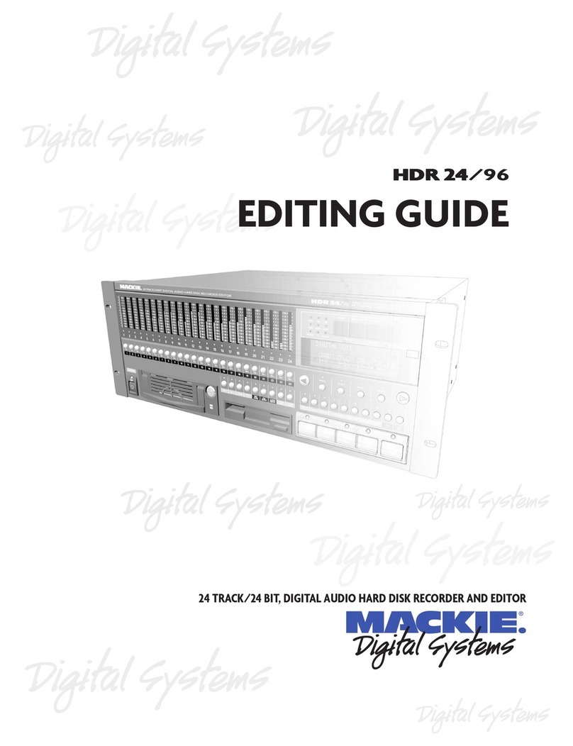 Mackie HDR 24 Editing guide