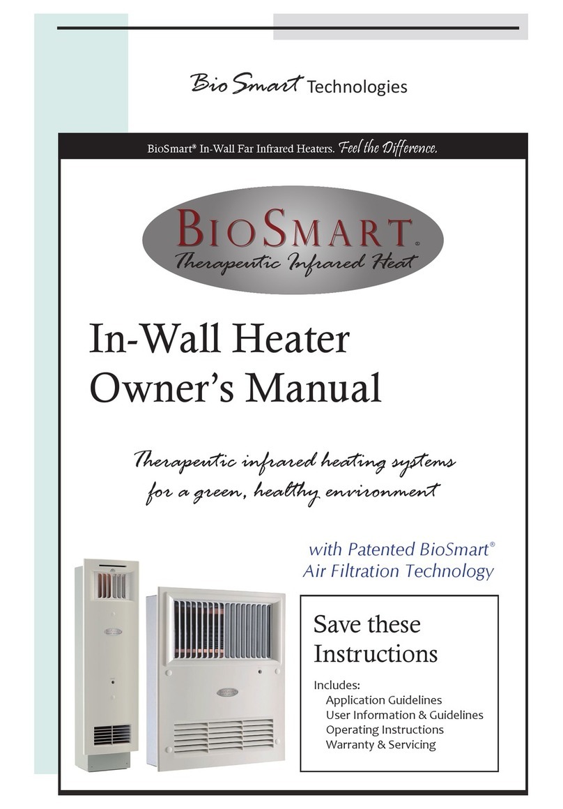 Bio Smart Technologies BioSmart 500F owner's manual