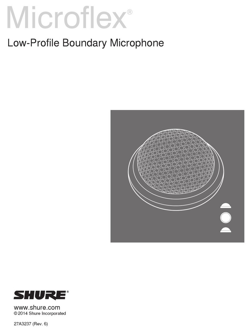 Shure Microflex MX395 User manual