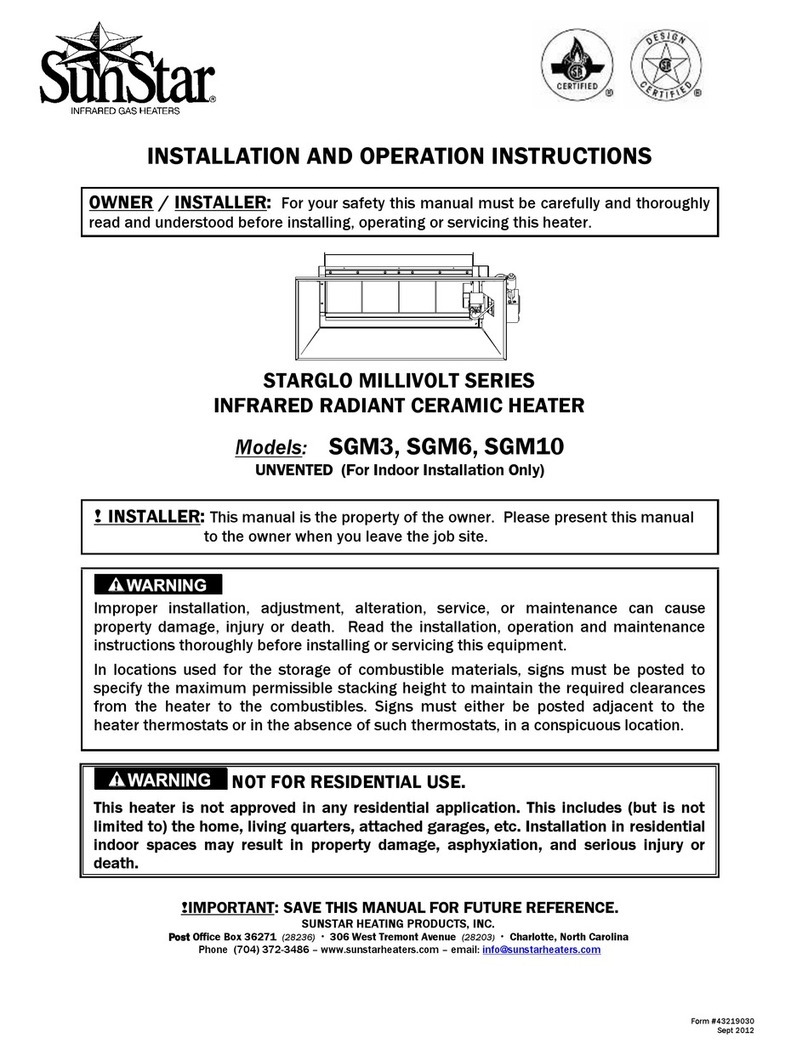 SunStar SGM3 Installation and operation instructions