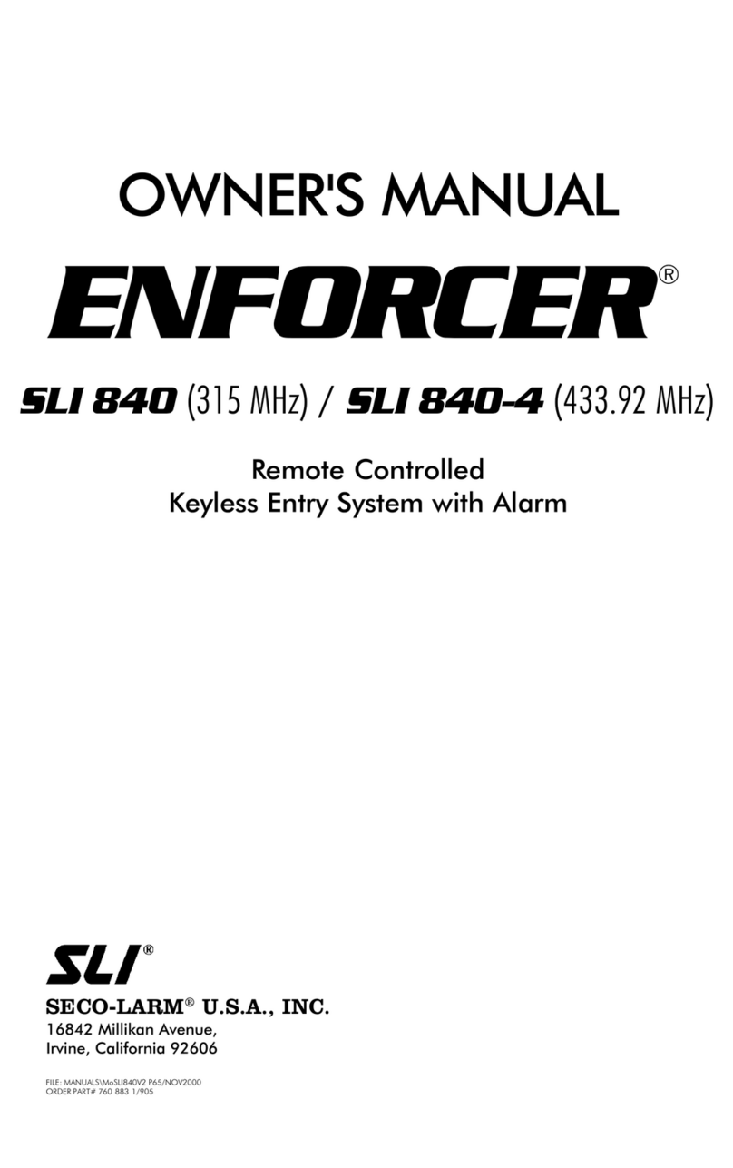 ENFORCER SLI 840-4 User manual
