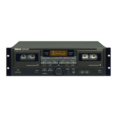 Tascam 202mkIII owner's manual