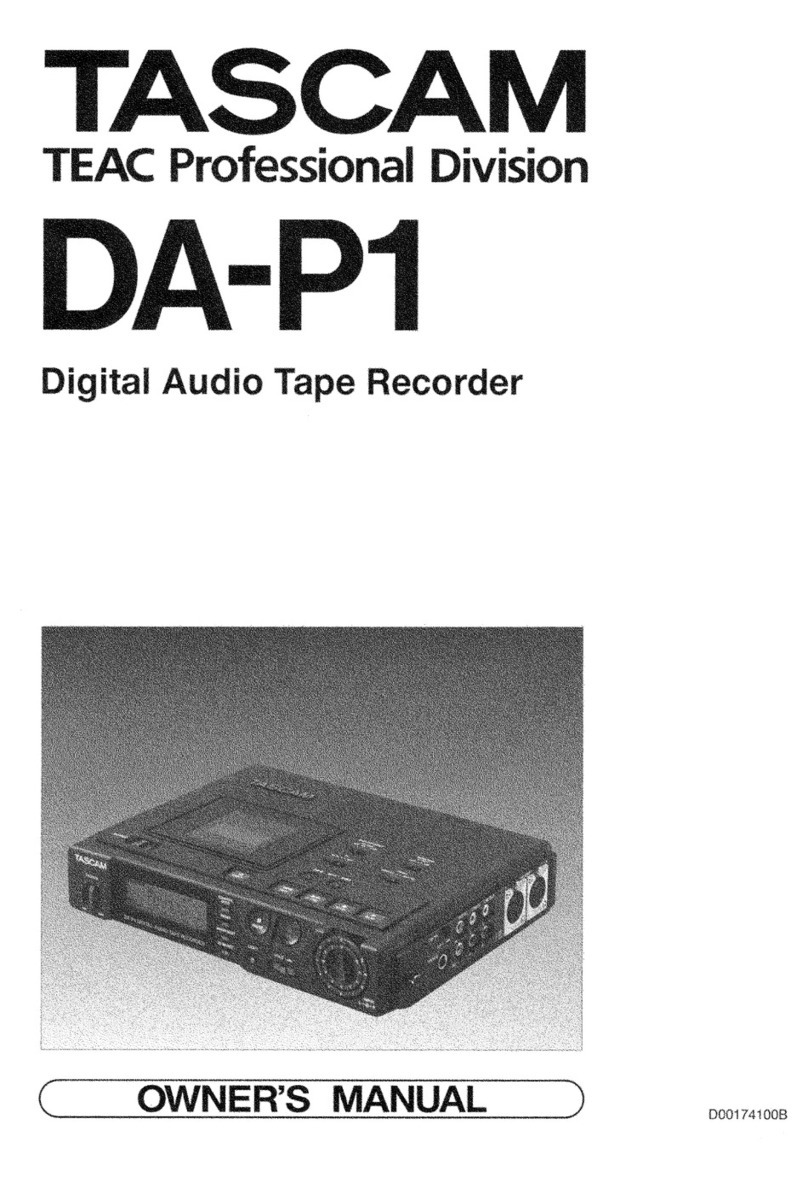 Tascam DA-P1 User manual
