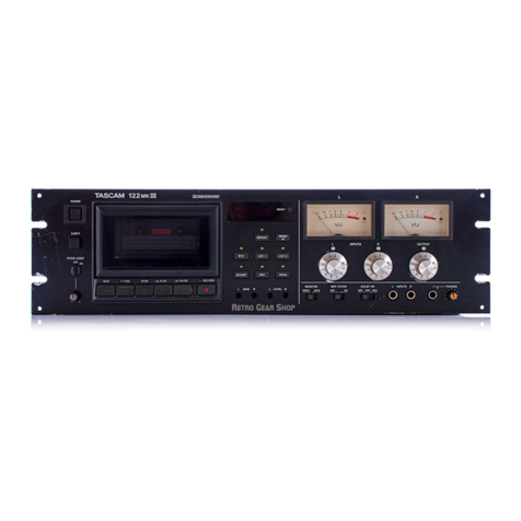 Tascam 122 mk III User manual