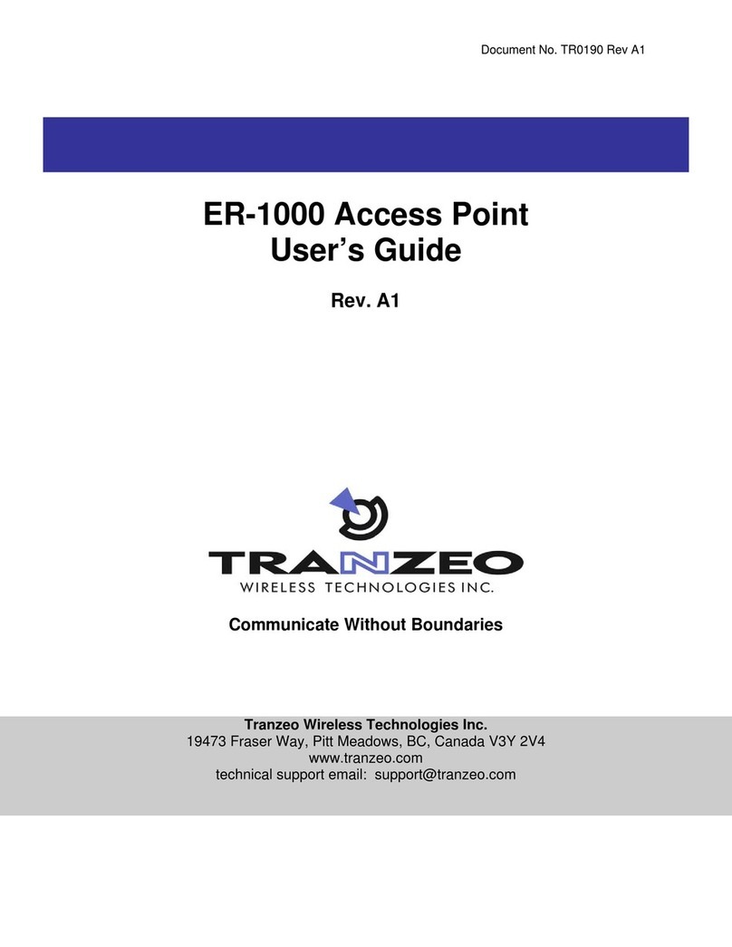 Tranzeo ER-1000 user guide