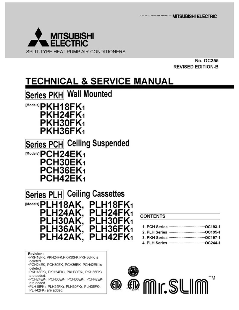 Mitsubishi Electric PKH18FK1 Operating manual