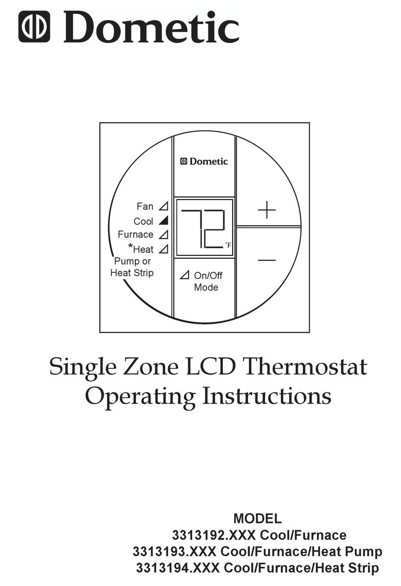 Dometic 3313192 Series operating instructions