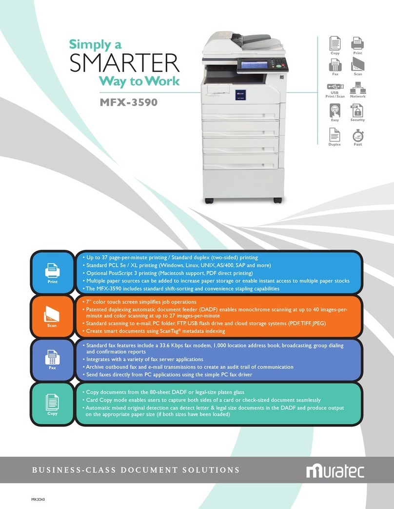 Muratec MFX-3590 User manual