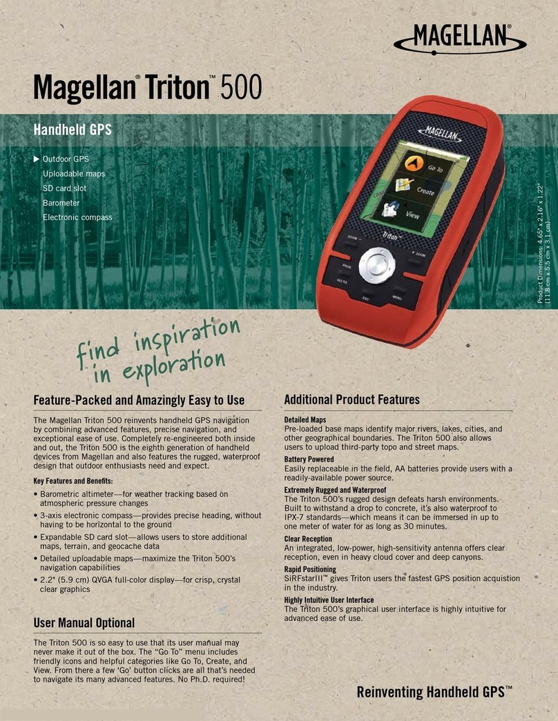 Magellan Triton 500 - Hiking GPS Receiver User manual