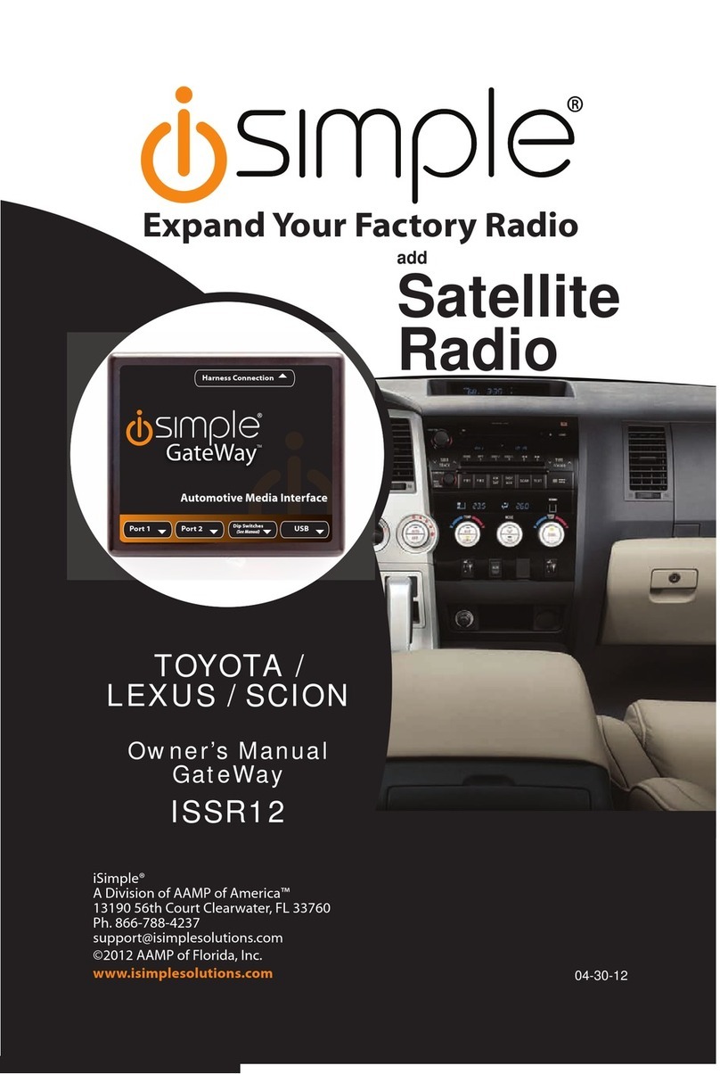 iSimple GateWay ISSR12 owner's manual
