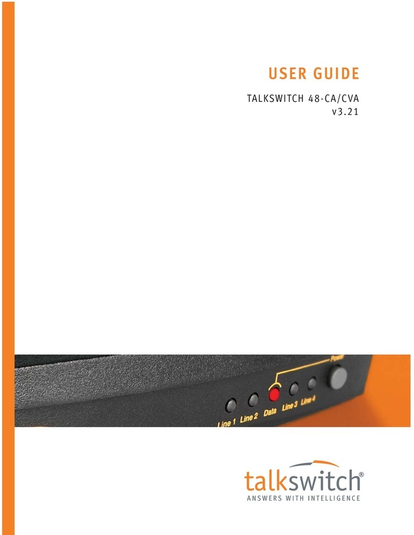 Talkswitch TALKSWITCH 48-CA user guide