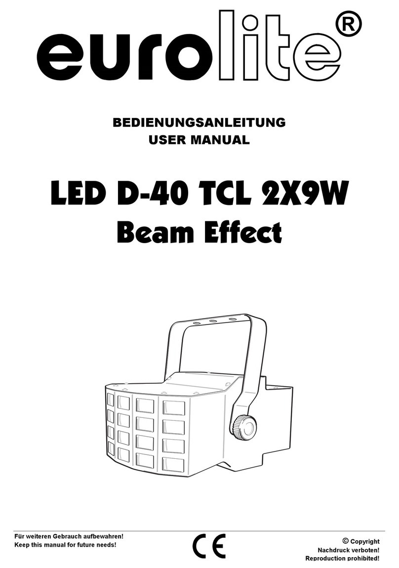 EuroLite LED D-40 TCL 2X9W user manual