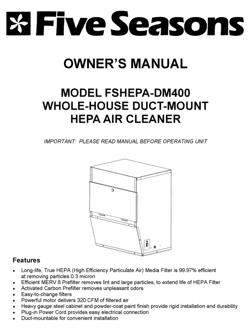 Five Seasons FSHEPA-DM400 owner's manual