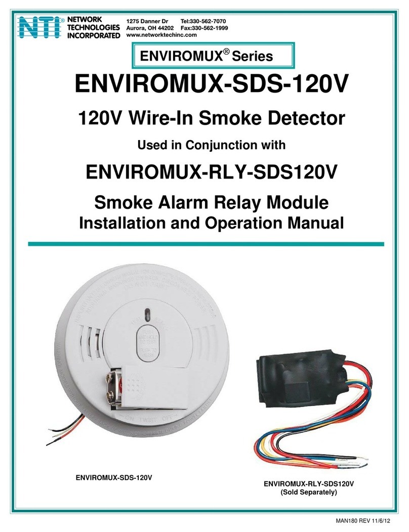 Network Technologies ENVIROMUX-SDS-120V Installation and operation manual Network Technologies ENVIROMUX-SDS-120V Installation and operation manual