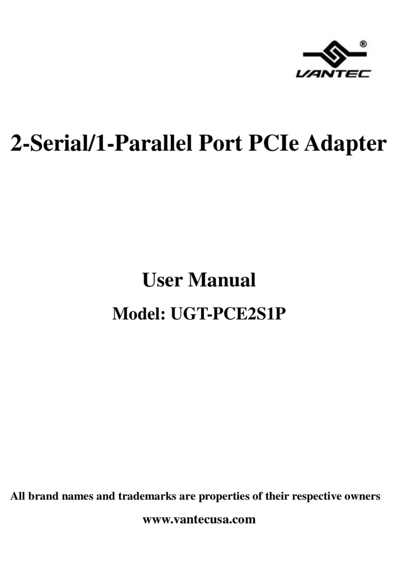 Vantec UGT-PCE2S1P user manual