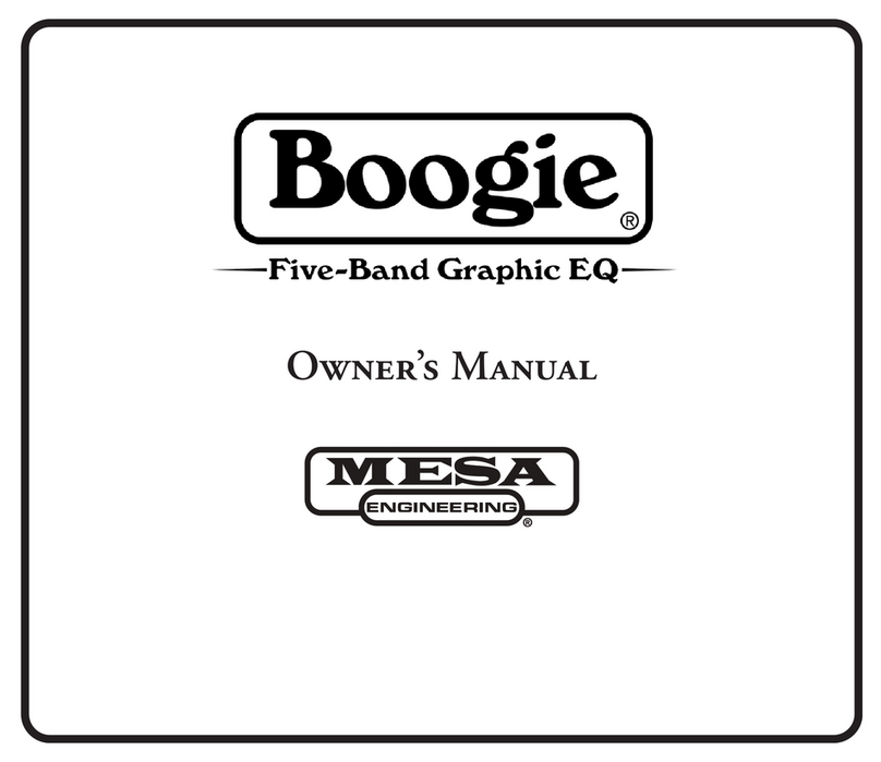 Mesa/Boogie Boogie owner's manual