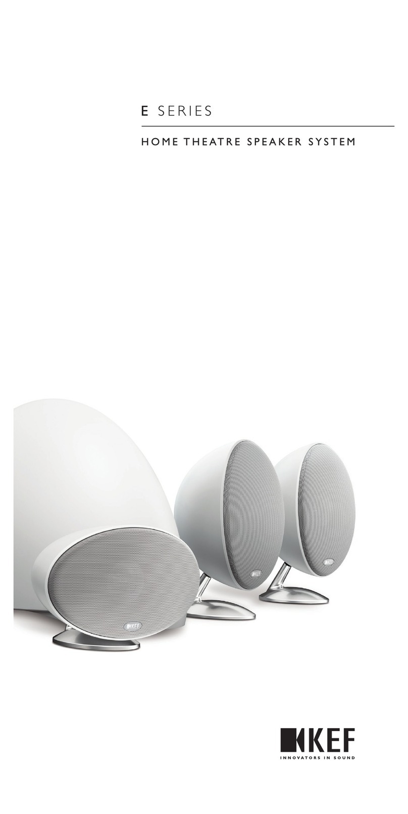 KEF E Series User manual