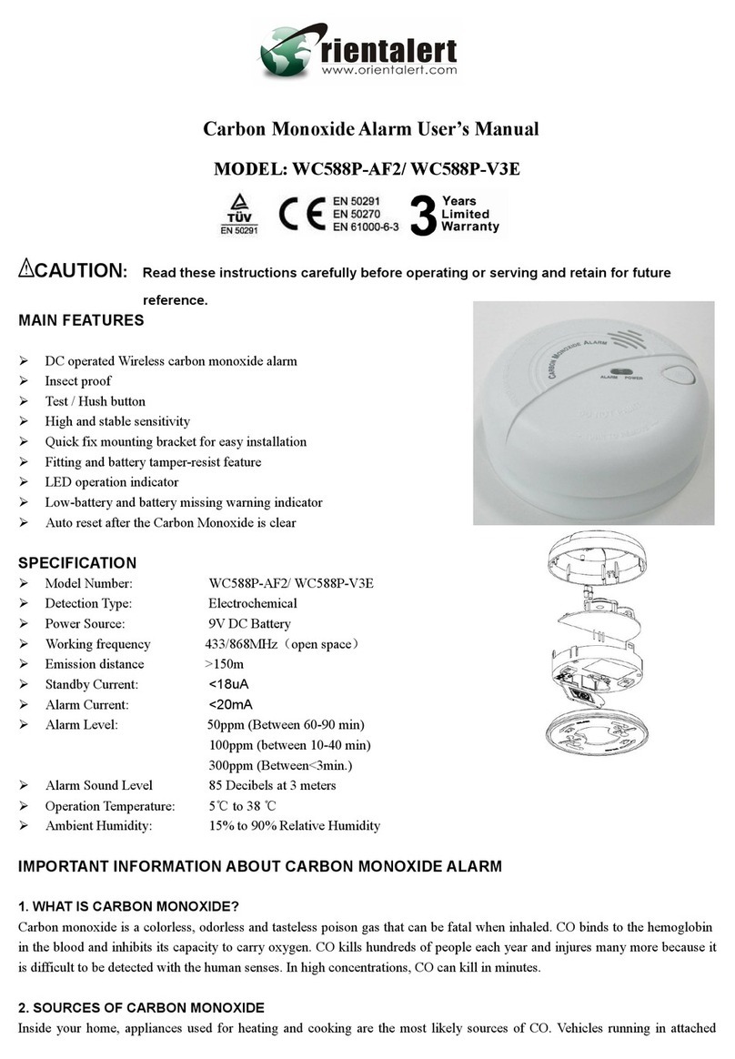 Orientalert WC588P-AF2 user manual