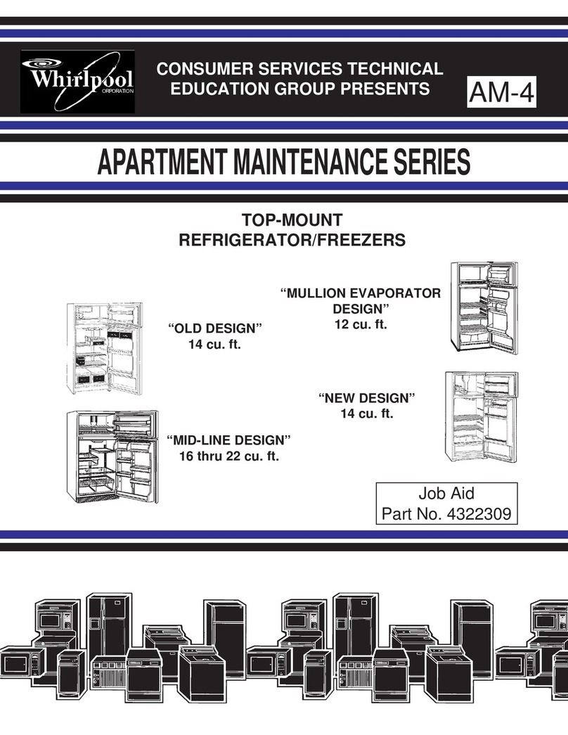 Whirlpool MULLION EVAPORATOR DESIGN user manual