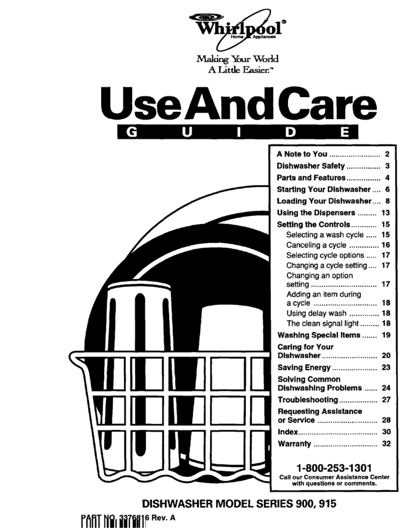 Whirlpool 900 SERIES User manual