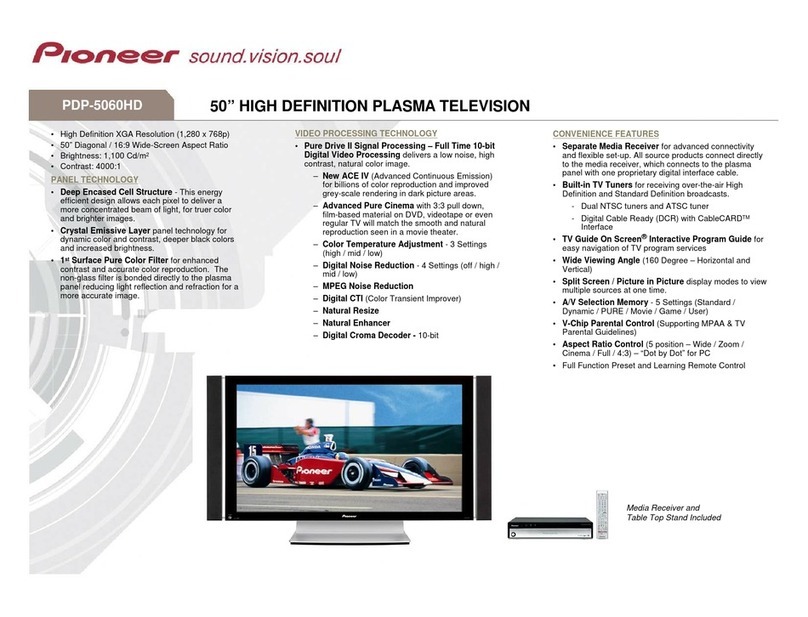 Pioneer PDP-5060HD User manual
