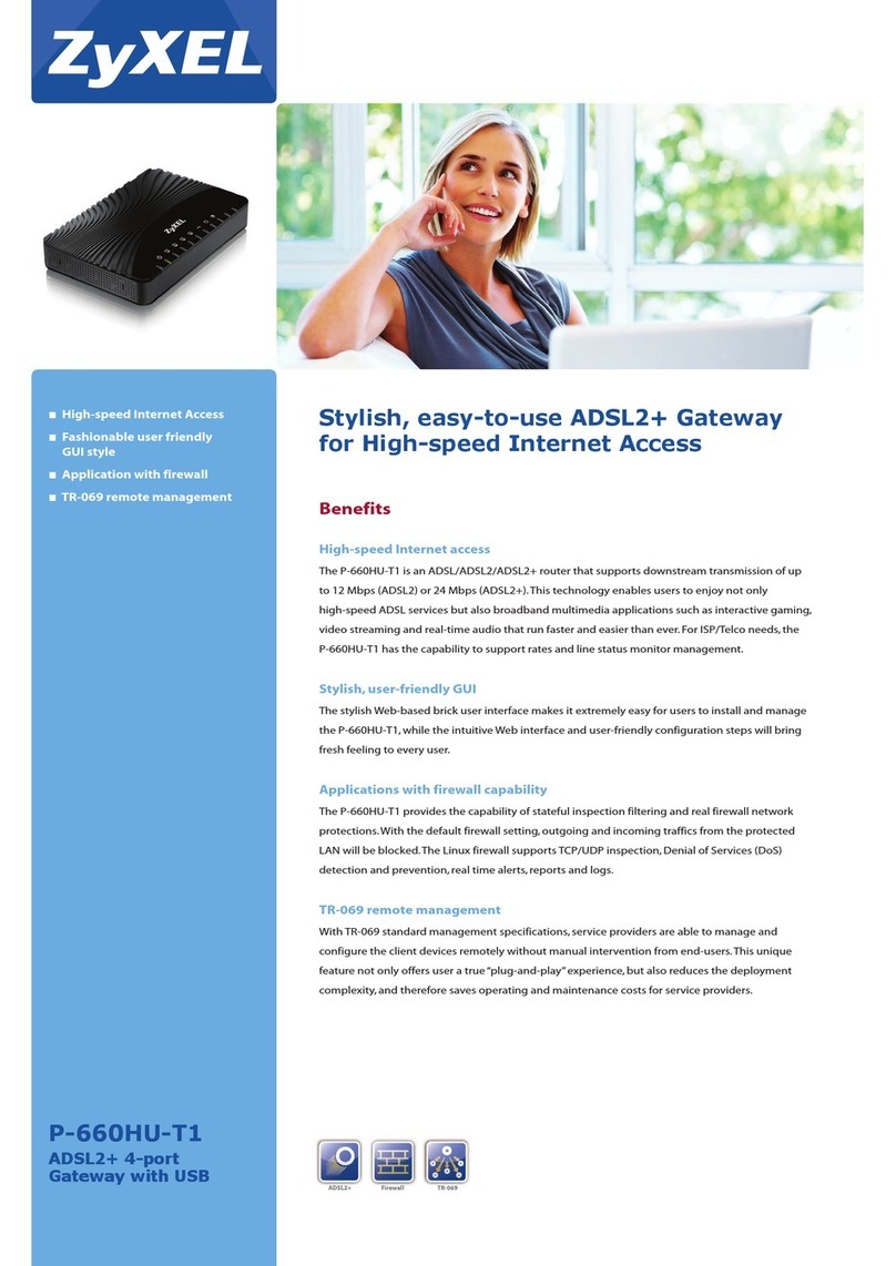 ZyXEL Communications P-660HU-T1 User manual ZyXEL Communications P-660HU-T1 User manual