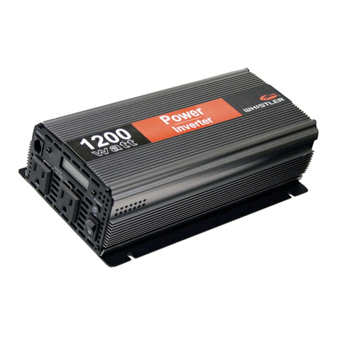 Whistler HIGH SURGE POWER INVERTERS owner's manual