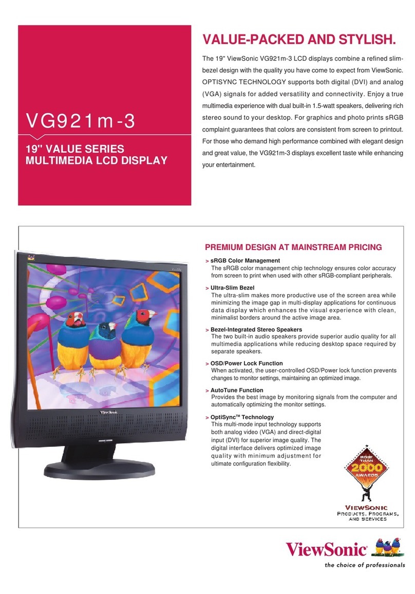 ViewSonic VG921m-3 Brochure & specs