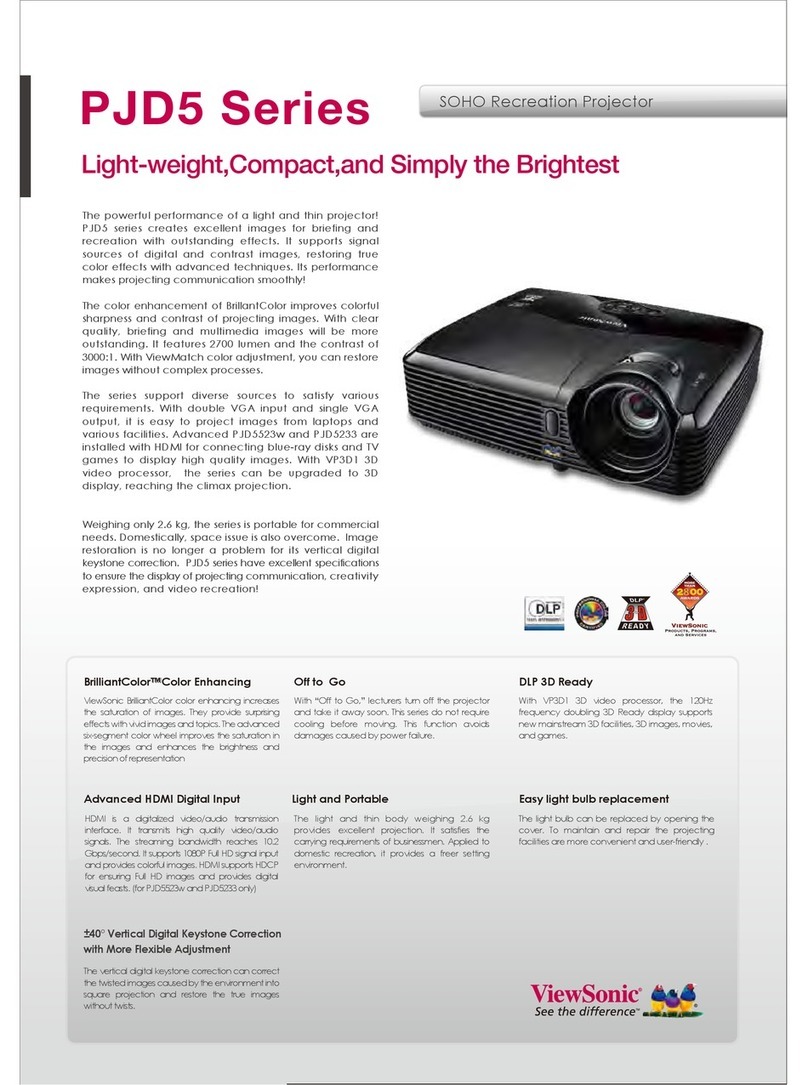 ViewSonic PJD5233 Brochure & specs