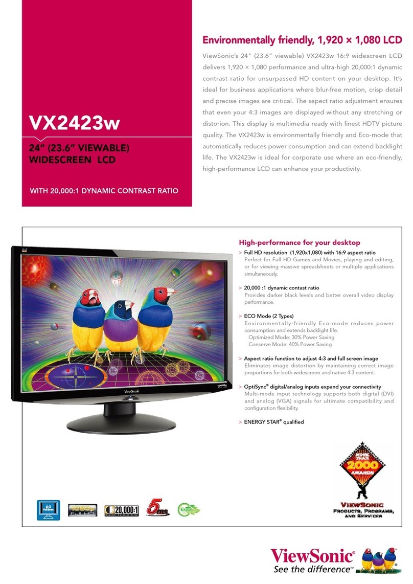 ViewSonic VX2423w Brochure & specs