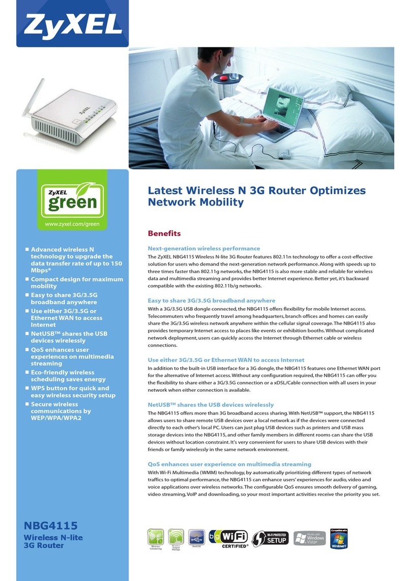 ZyXEL Communications NBG4115 User manual ZyXEL Communications NBG4115 User manual
