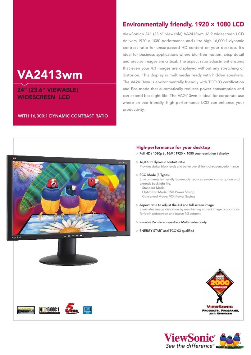 ViewSonic VA2413wm User manual
