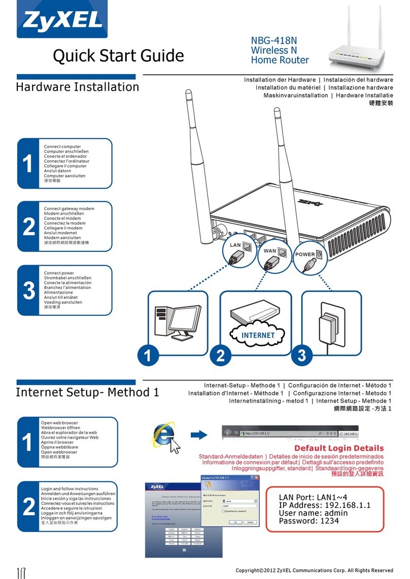 ZyXEL Communications NBG-418N User manual ZyXEL Communications NBG-418N User manual
